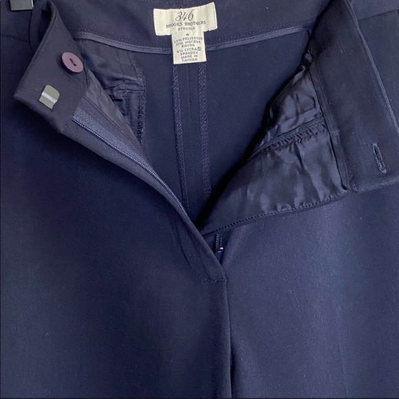 Brooks Brothers 346 wide leg navy trousers size 6 - Picture 2 of 6